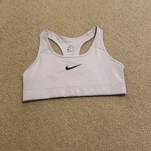 Nike white sports bra